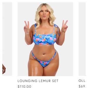 Moana Bikini, Size M, Lounging Lemur